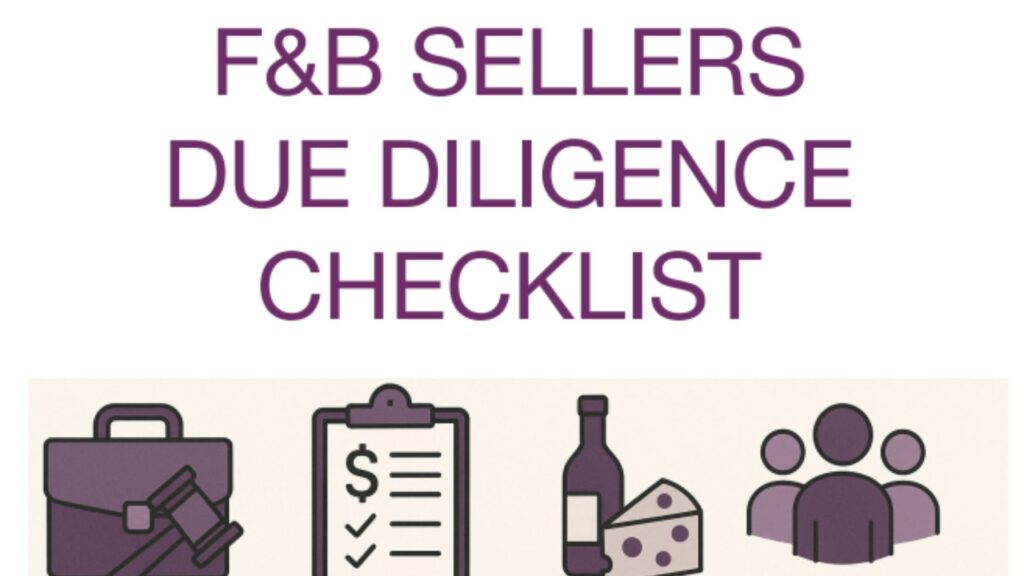 F&B Sellers Due Diligence Checklist
